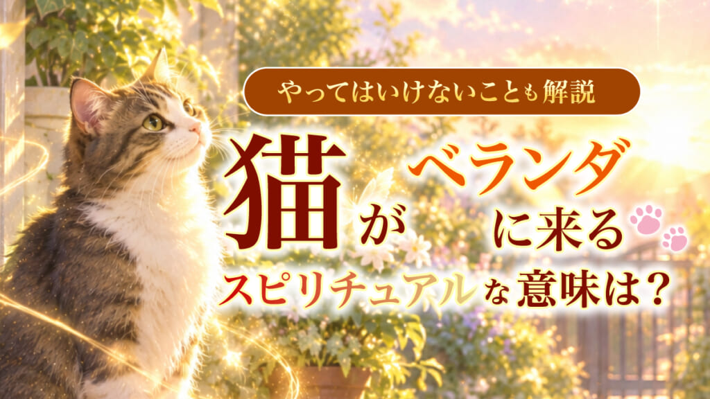 猫がベランダに来るスピリチュアルな意味は?やってはいけないことも解説